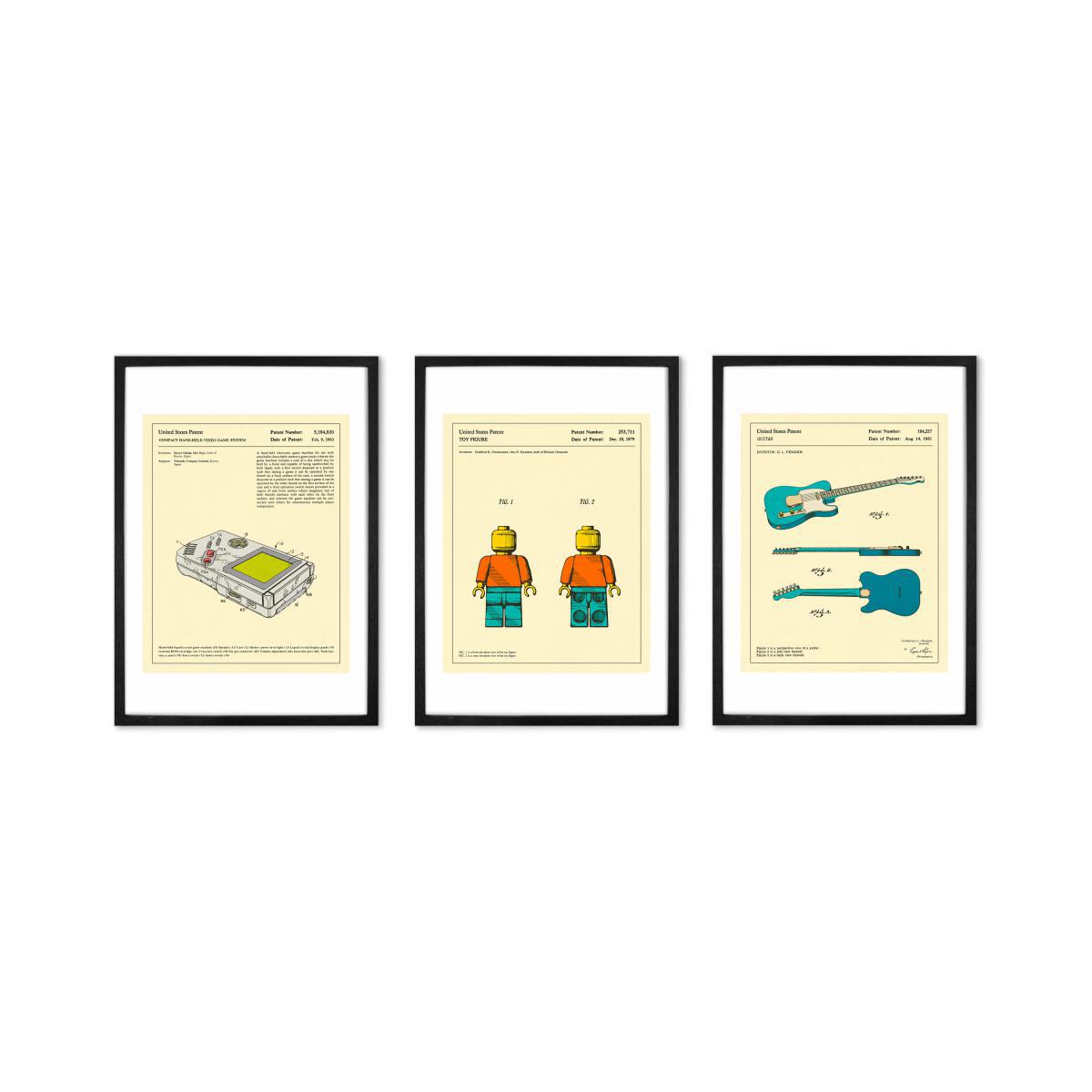 Jazzberry Blue, 'Retro Toy Figure Patent' Framed Print (More Sizes Available) – image 5