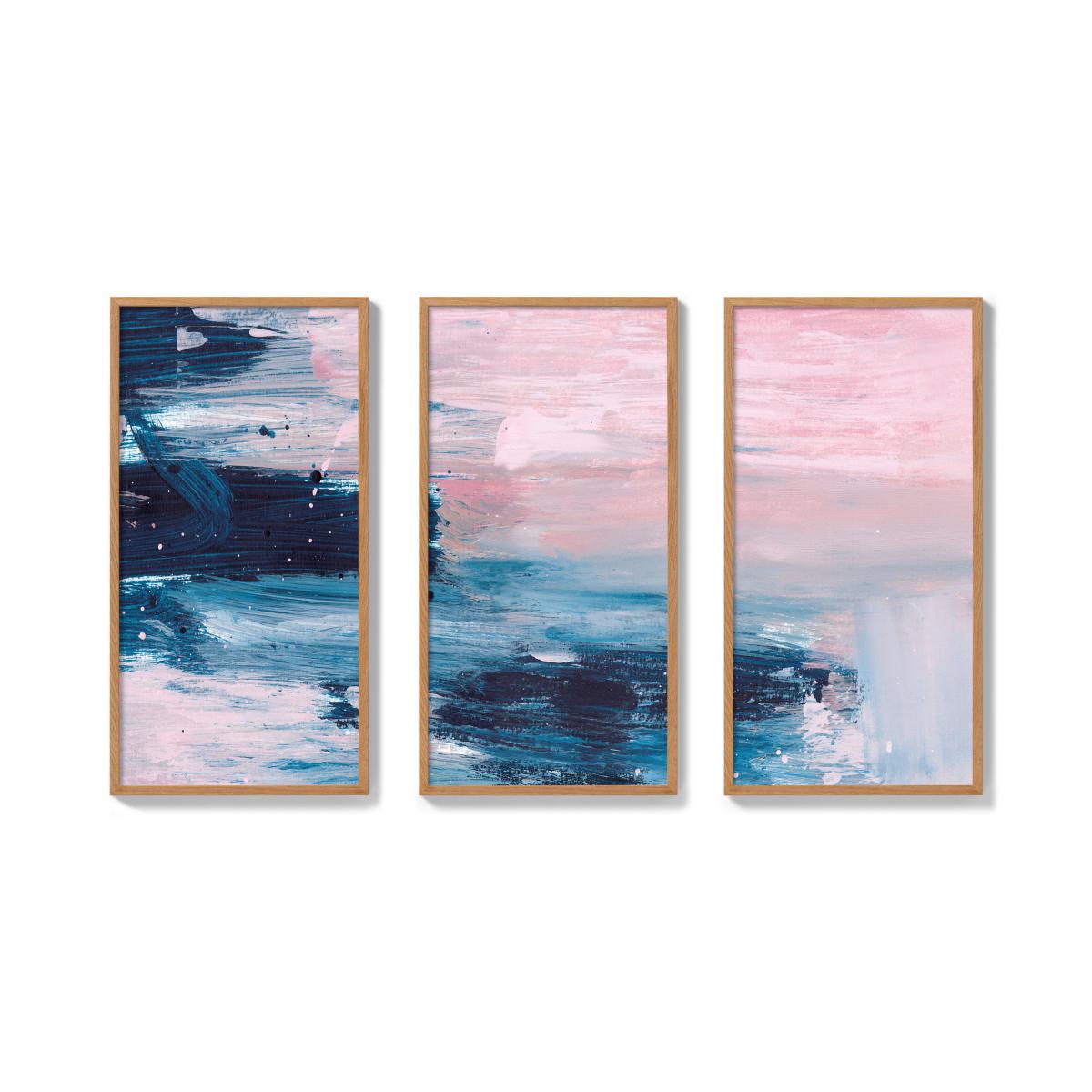 Dan Hobday, 'Textured Brush Strokes' Set of 3 Framed Prints, 30 x 60cm – image 6