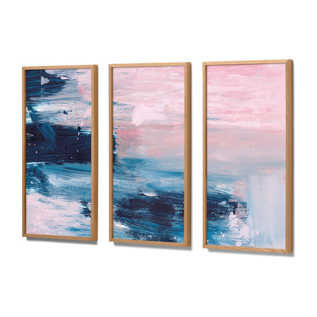 Dan Hobday, 'Textured Brush Strokes' Set of 3 Framed Prints, 30 x 60cm – image 1