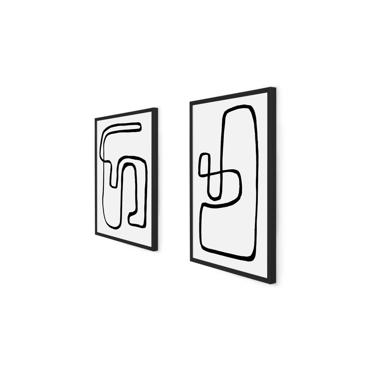 Rafael Farias, 'Arla Abstract Knots' Set of 2 Framed Prints, A2 – image 4