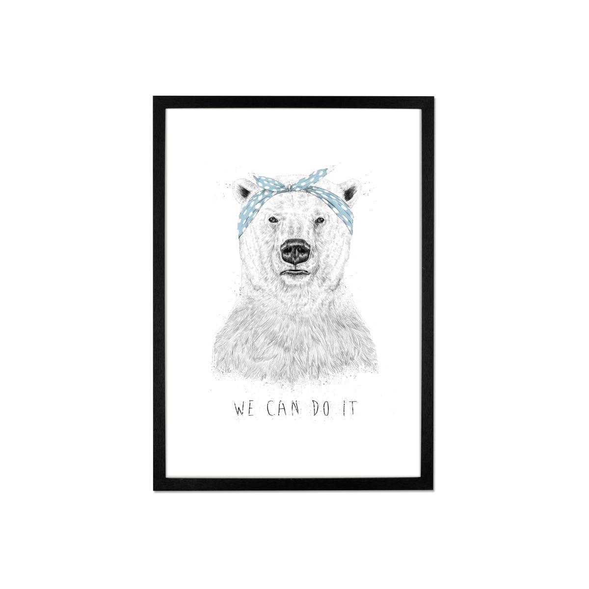 We Can Do It by Balazs Solti, 40 x 50cm Wall Art Print – image 1