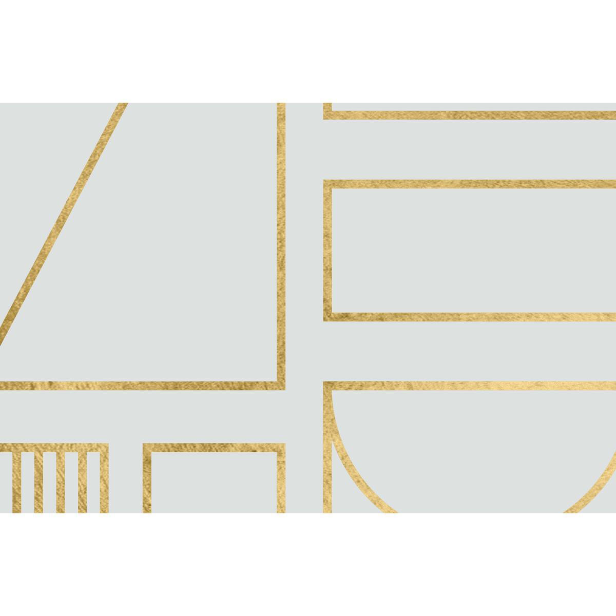 Framework Geometric Grid Framed Wall Art Print 50 x 70cm, Multi & Gold Foil – image 6