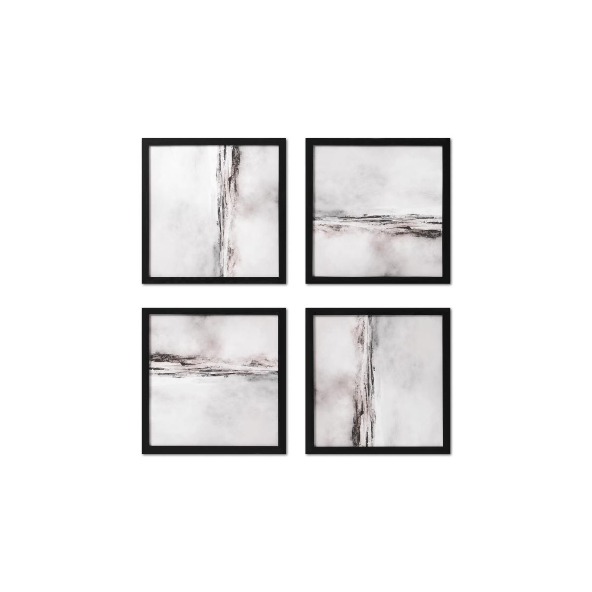 Dan Hobday, 'Soft Abstract' Set of 4 Framed Prints, 40 x 40cm – image 2