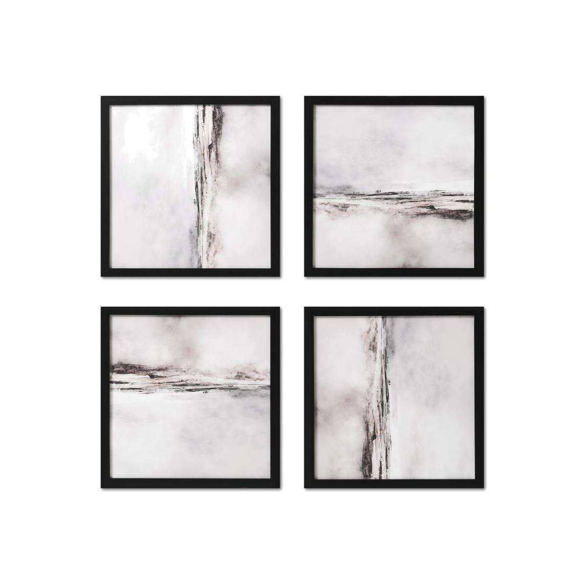 Dan Hobday, 'Soft Abstract' Set of 4 Framed Prints, 40 x 40cm – image 1