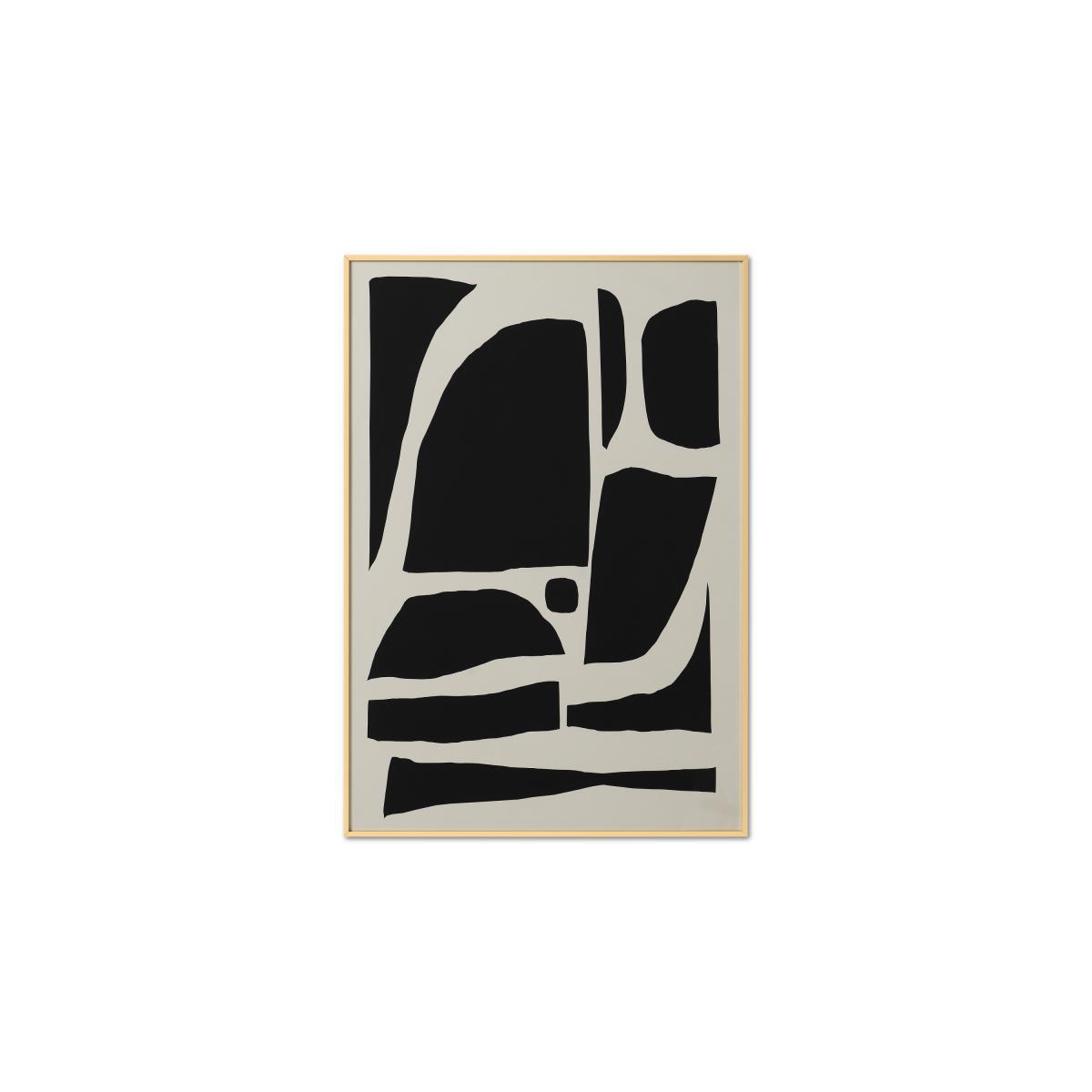 Dan Hobday, 'Monochrome Abstract' Brushed Brass Finish Framed Print, A1 – image 2