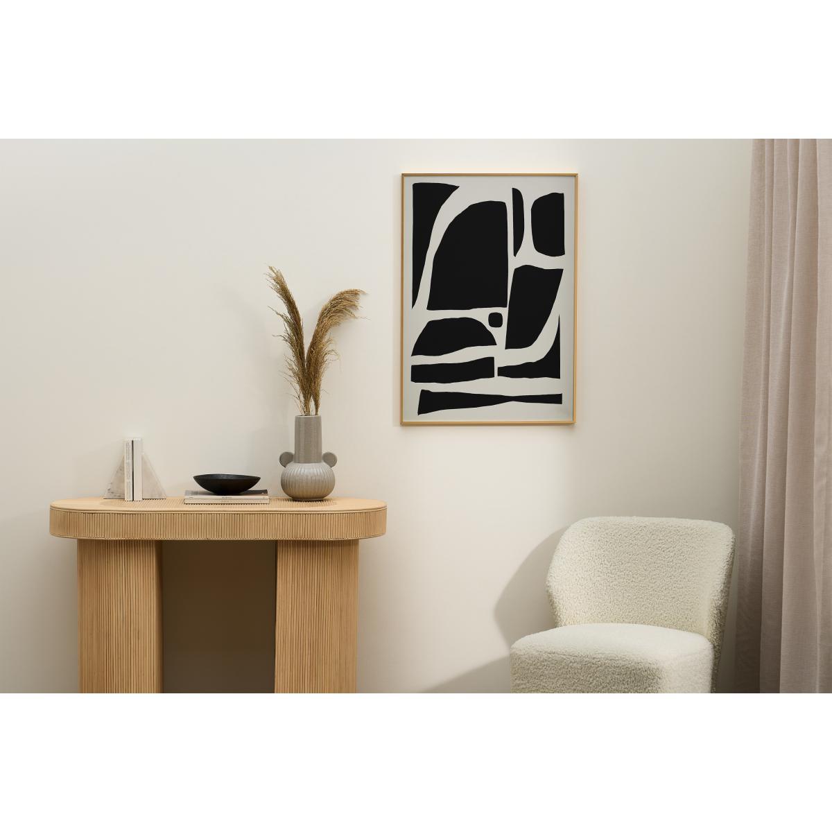 Dan Hobday, 'Monochrome Abstract' Brushed Brass Finish Framed Print, A1 – image 3