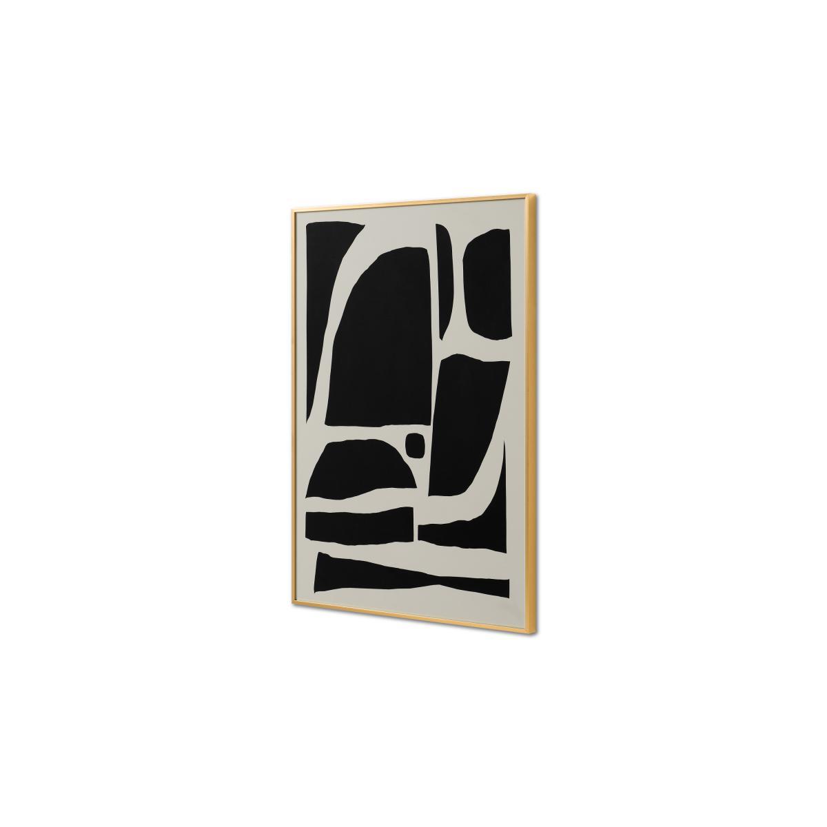 Dan Hobday, 'Monochrome Abstract' Brushed Brass Finish Framed Print, A1 – image 4