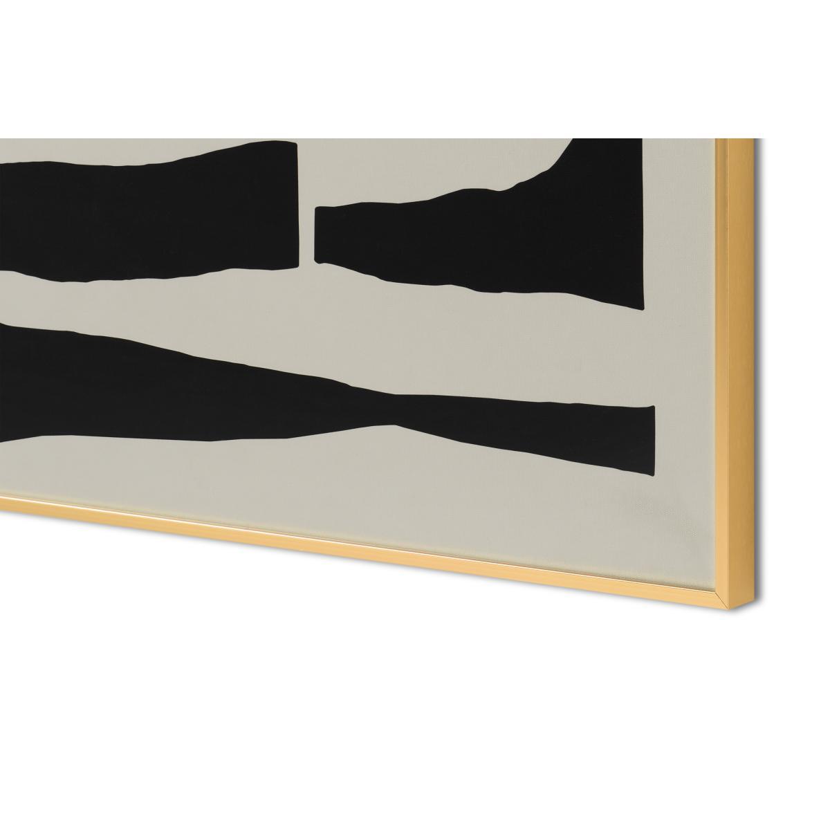 Dan Hobday, 'Monochrome Abstract' Brushed Brass Finish Framed Print, A1 – image 5