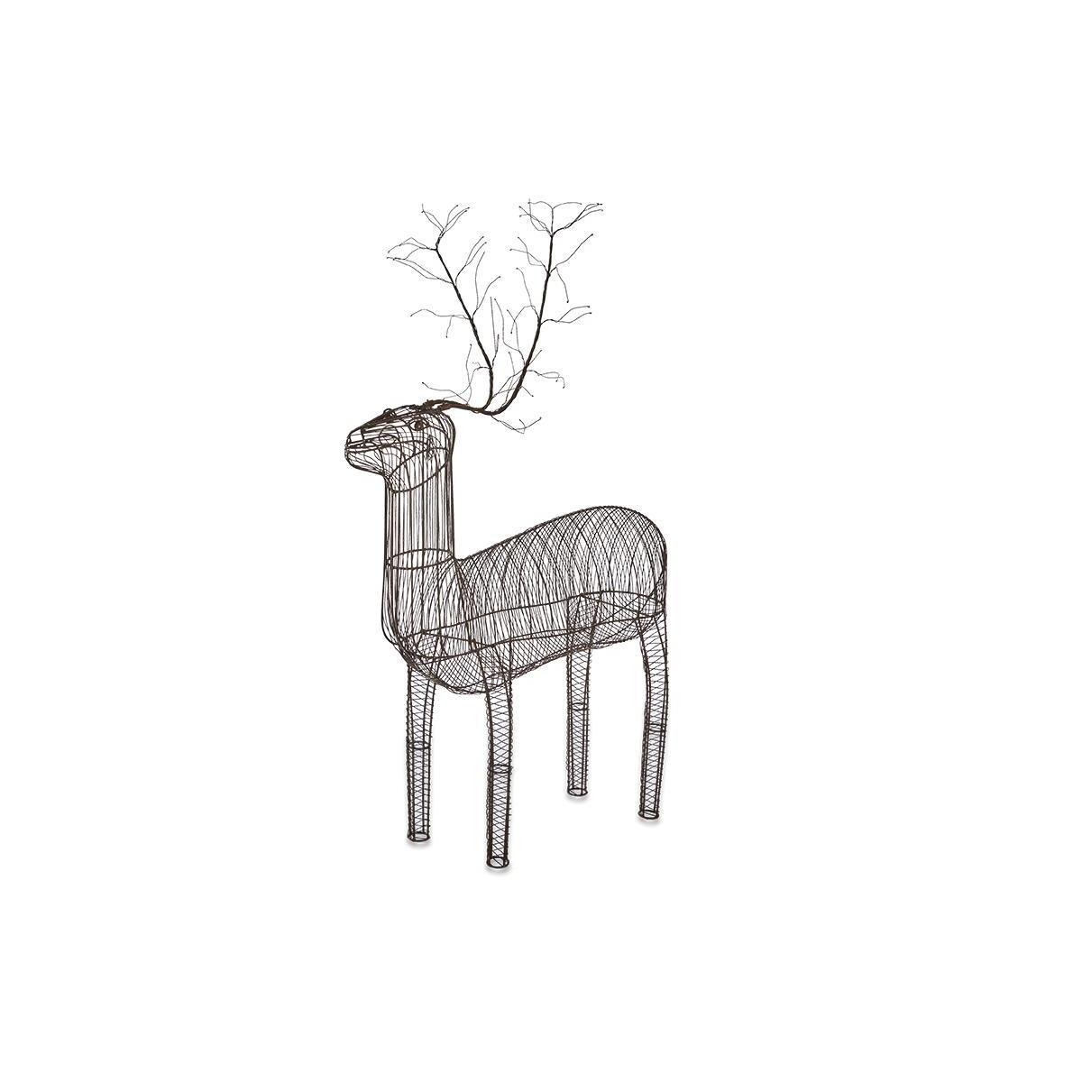 Nkuku Bassam Standing Reindeer | Decorative Accessories | Black | Large 135 x 80 x 25 cm – image 5