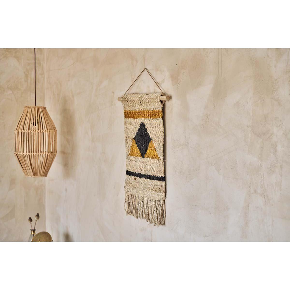 Nkuku Hombi Hemp Wall Hanging Triangle | Decorative Accessories | Multicolour | 78 x 46 x 2 cm – image 2