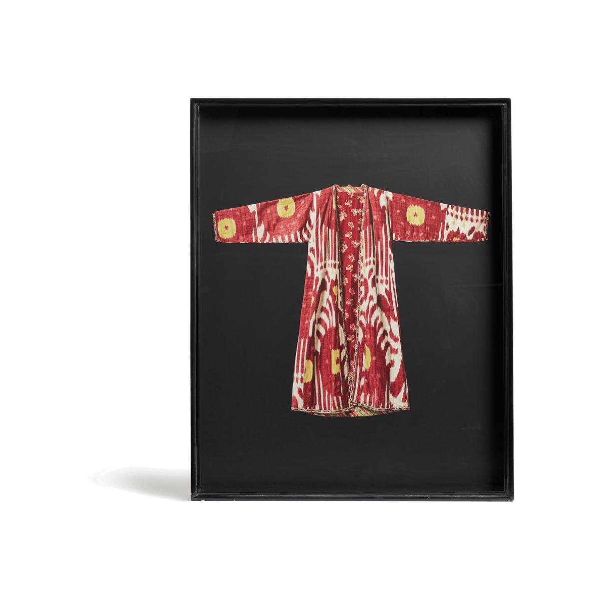 OKA, Emir Robe Print - Red, Wall Prints, Wood, IKAT – image 1