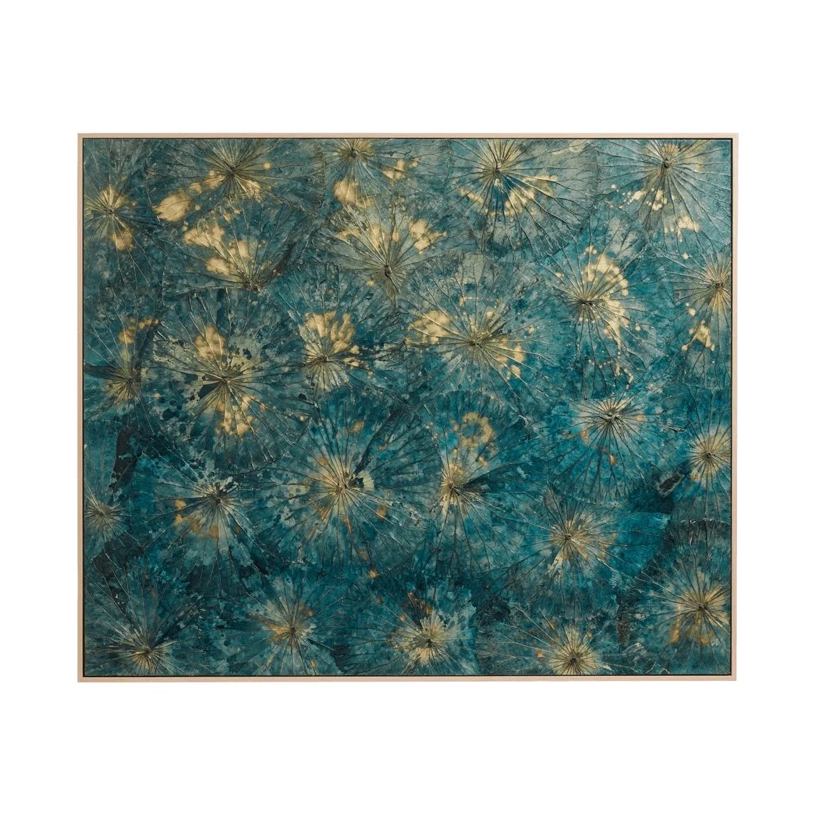 OKA, Malea Wall Art - Teal, Wall Art, Wood