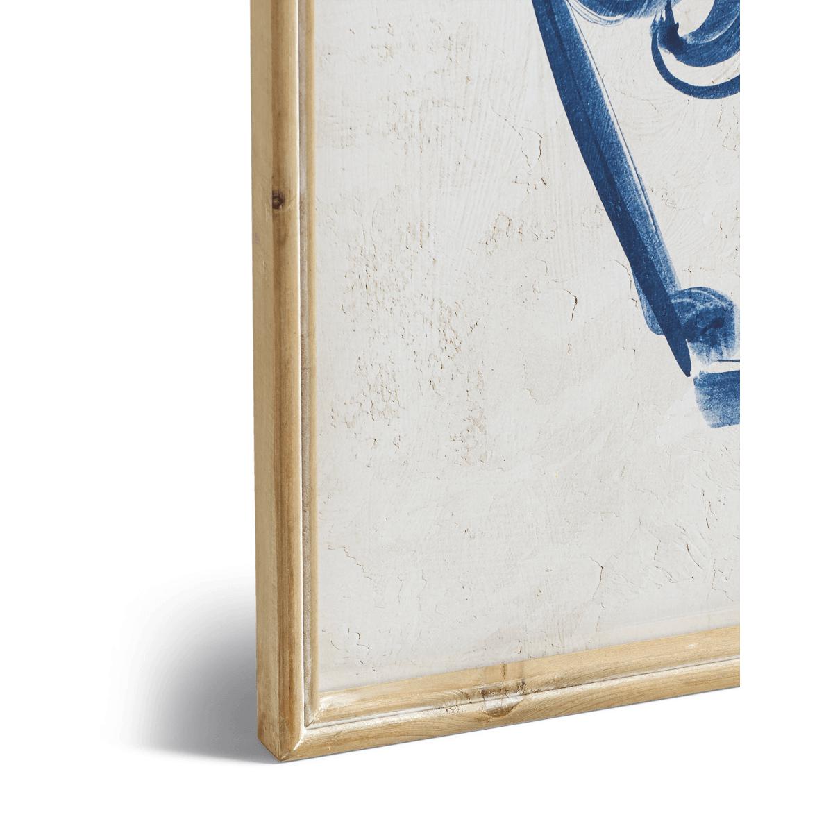 OKA, Set of Four Kraak Vase Framed Prints - Indigo/White, Wall Art, Firwood/Glass/Paper – image 3
