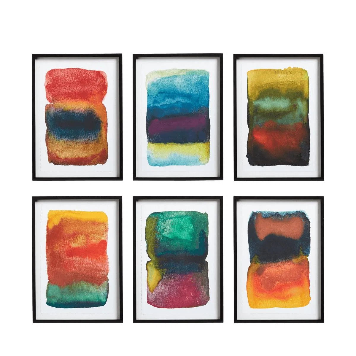Set of Six Framed Helia Watercolour Prints - Multi – image 2