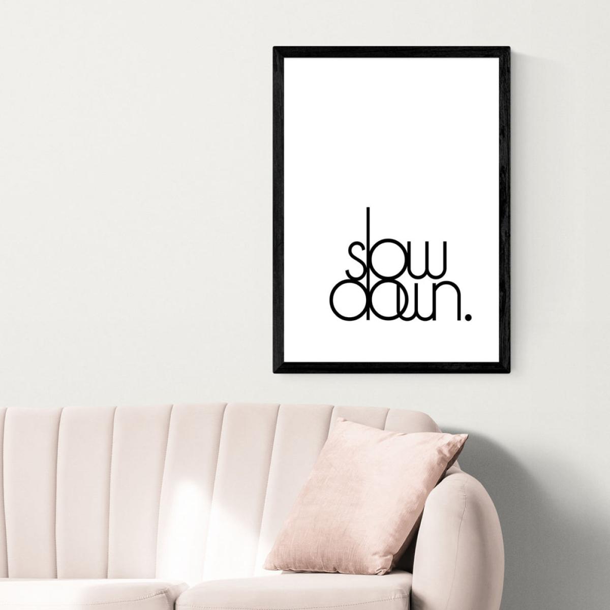 Slow Down by Inoui - A2 Black Framed Art Print – image 2