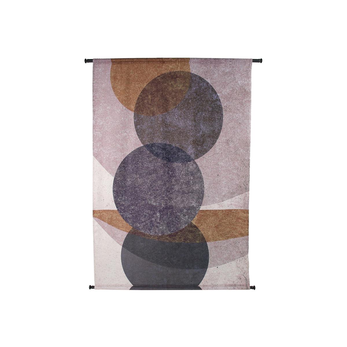 Libra Calm Neutral Collection - Elemental Circles Velvet Wall Hanging – image 1