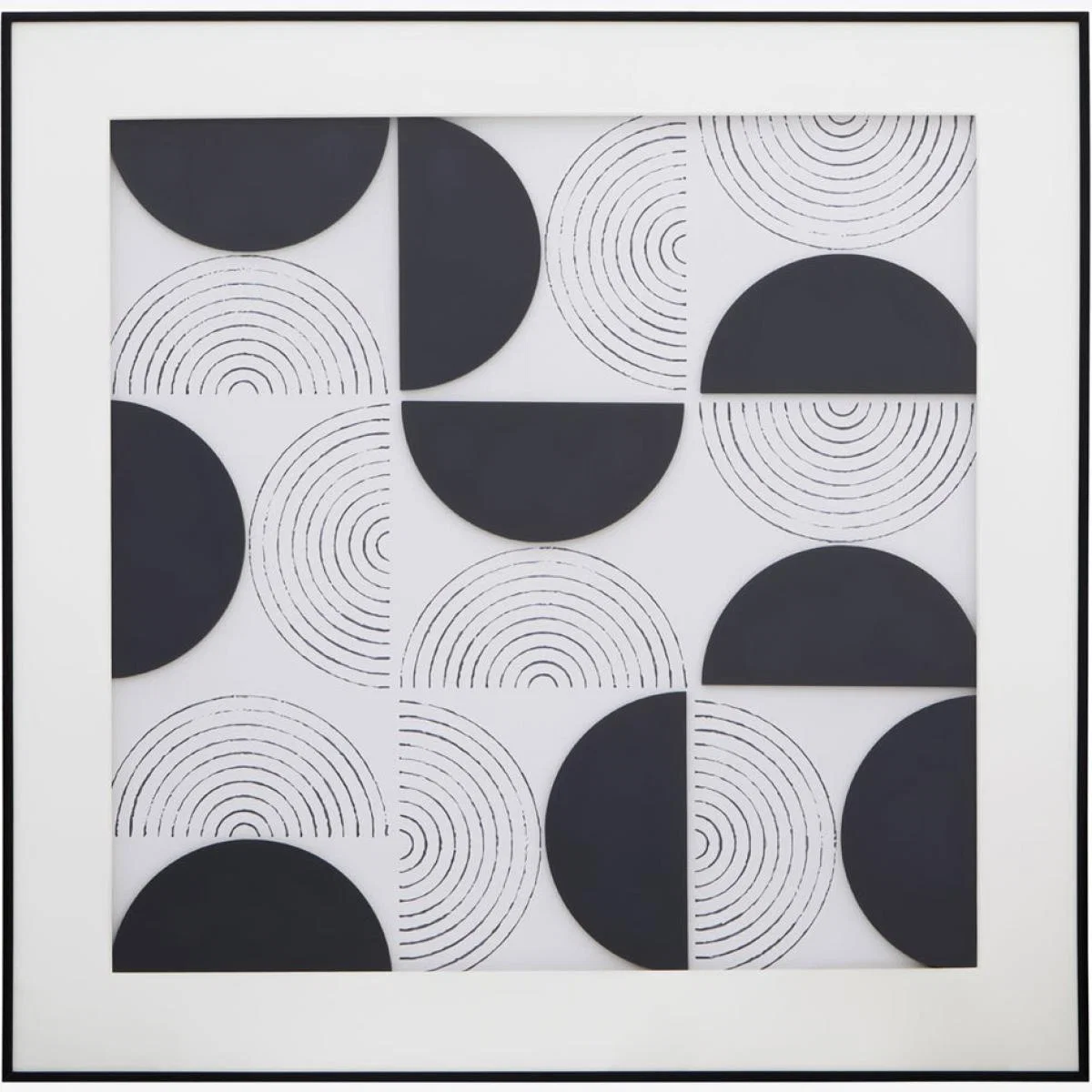 Olivia's Soft Industrial Collection - Jason Wall Art in Black & White | Outlet – image 1
