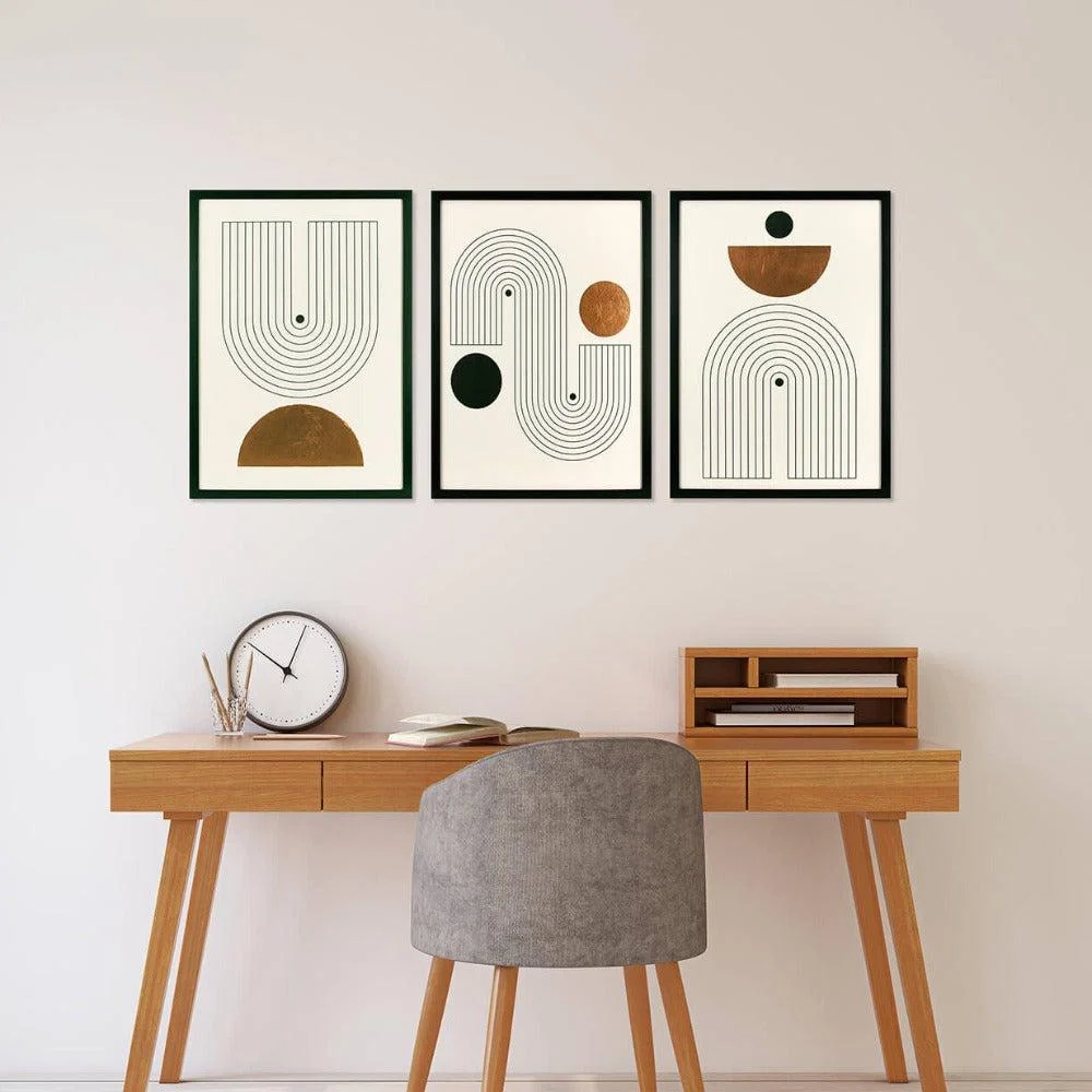 Olivia's 'Copper Shapes II' - Framed & Varnished Print - 64x46.5cm – image 2