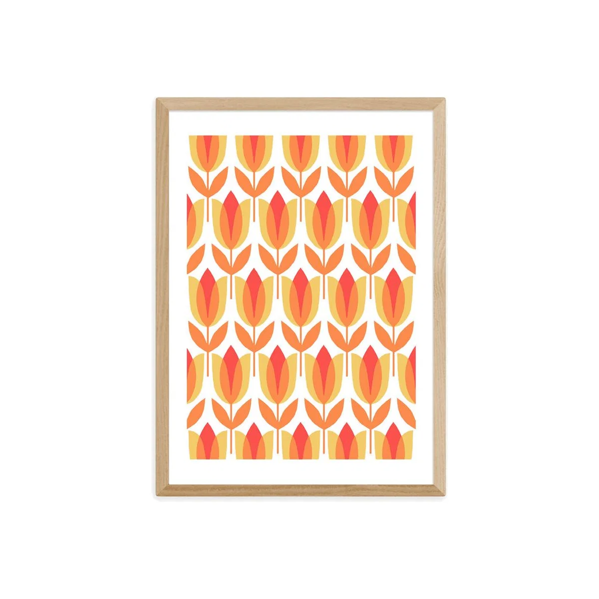 Tulip by Julie Lavender by Julie Lavender - A3 Oak Framed Art Print – image 1