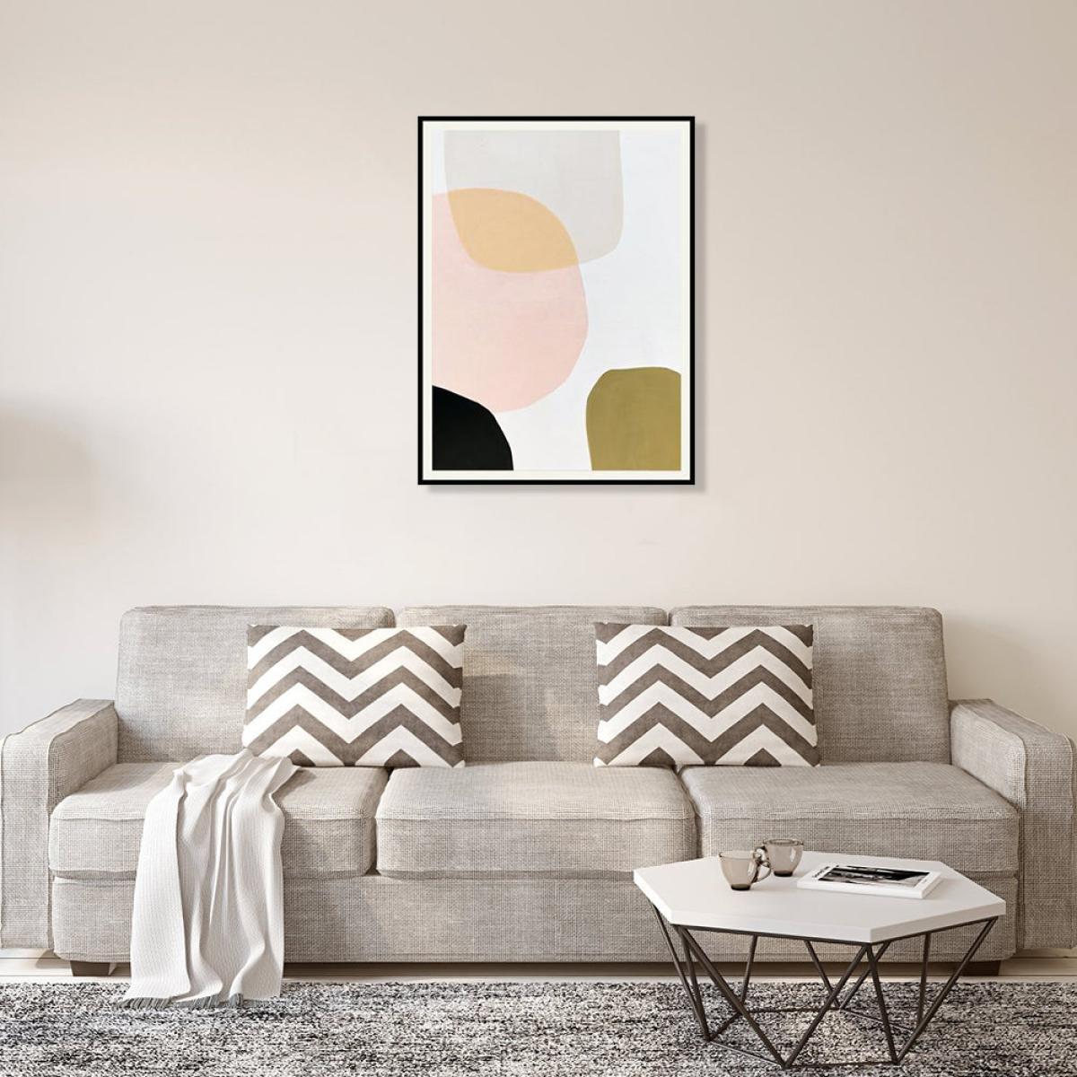 Liang & Eimil Pastel Composition I Oil on Canvas Painting – image 2