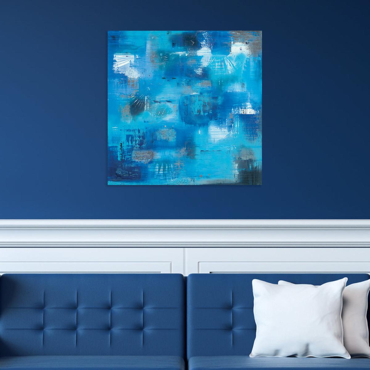The Art Group Soozy Barker Tropical Lagoon Canvas / 85x85cm – image 3