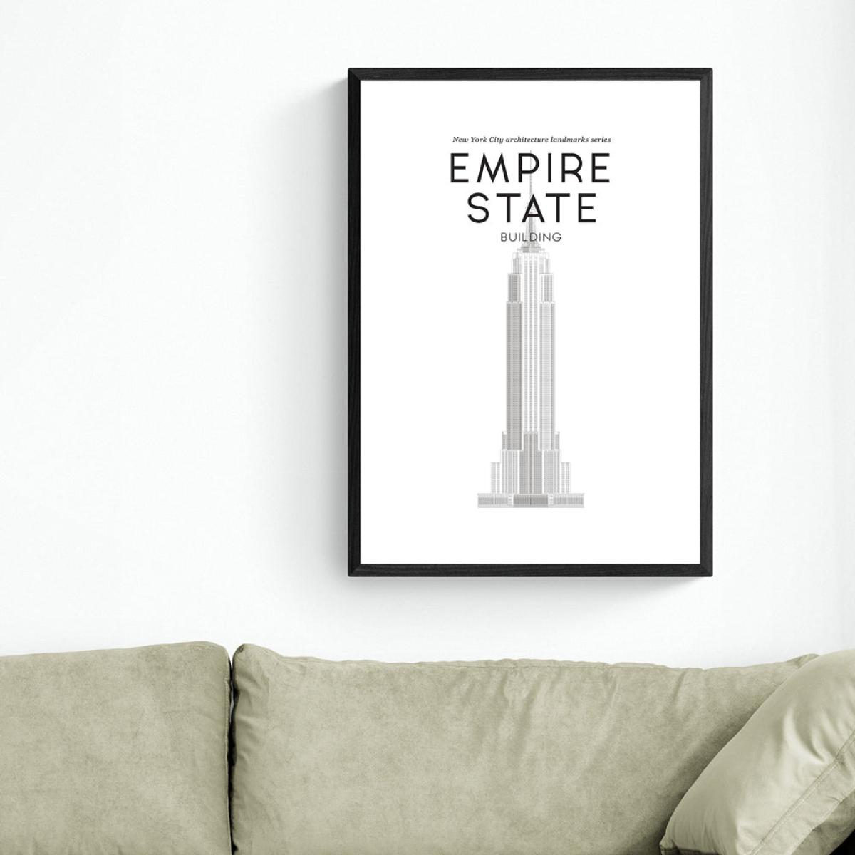 Empire State Building by Rafael Farias - A1 Black Framed Art Print – image 2