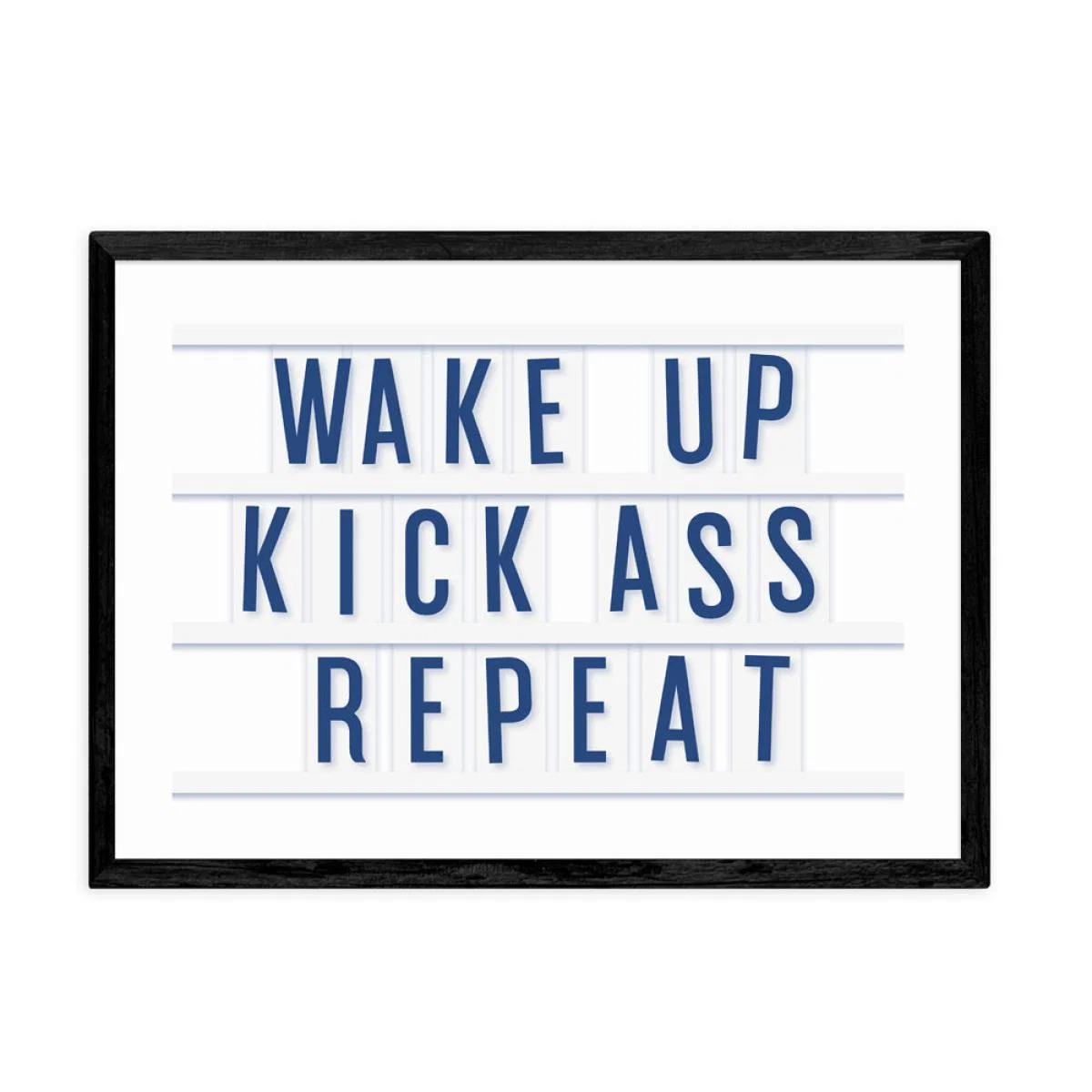 Kick Ass Repeat by Rafael Farias - A3 Black Framed Art Print – image 2