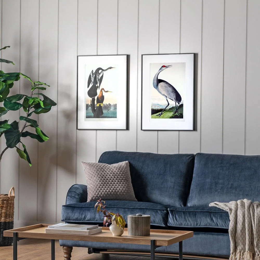 Gallery Interiors Set of 2 Lei Exotic Fowl Study Framed Wall Art Multicoloured – image 1