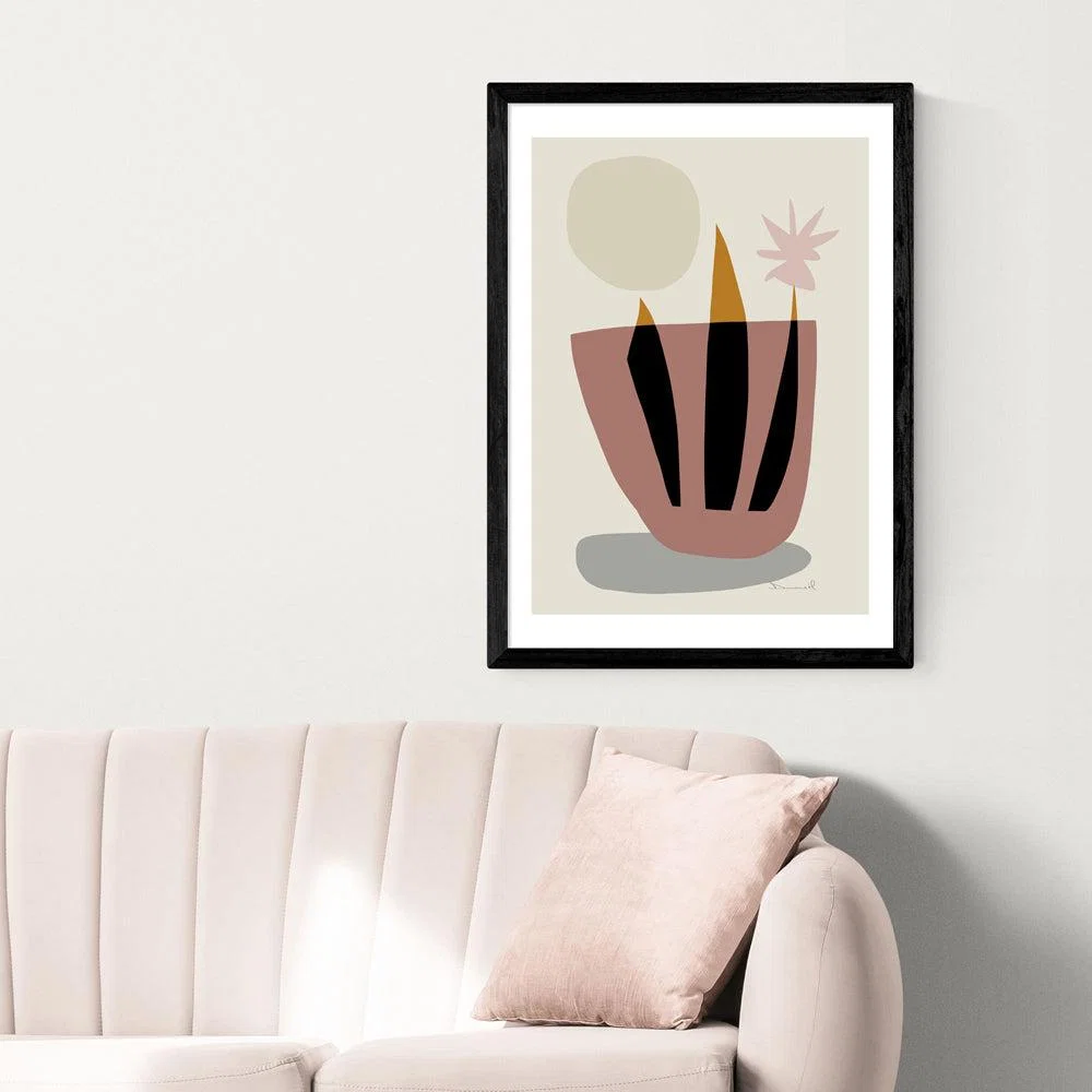House Plant by Dan Hobday - A2 Black Framed Art Print – image 1