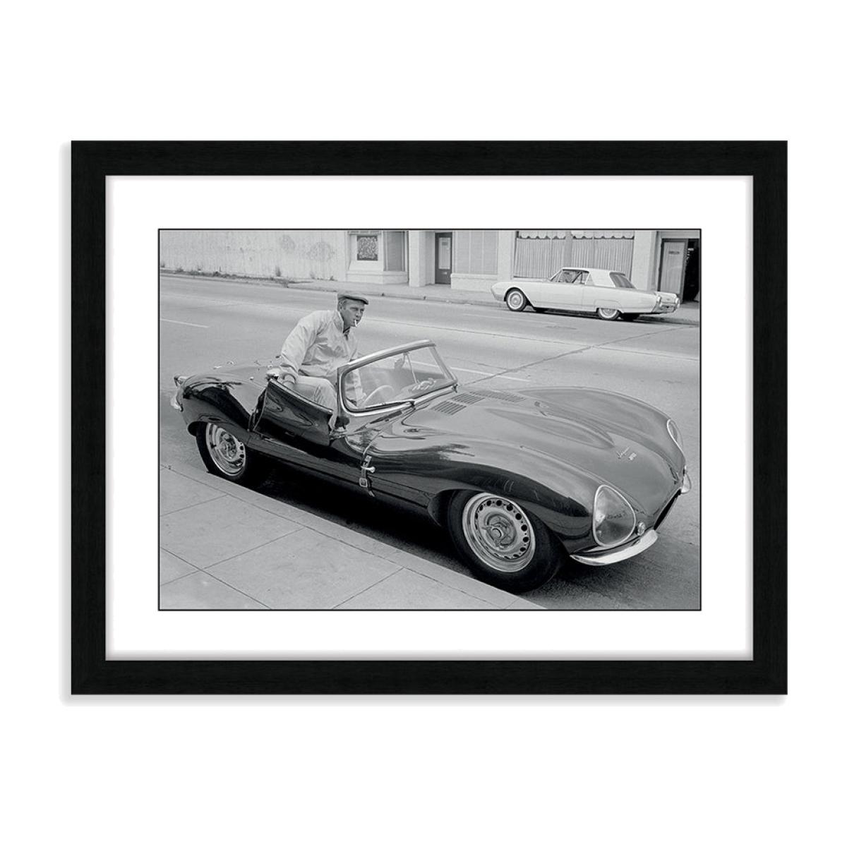 The Art Group Time Life Steve Mcqueen Smoking Framed Art - 60x80cm – image 1