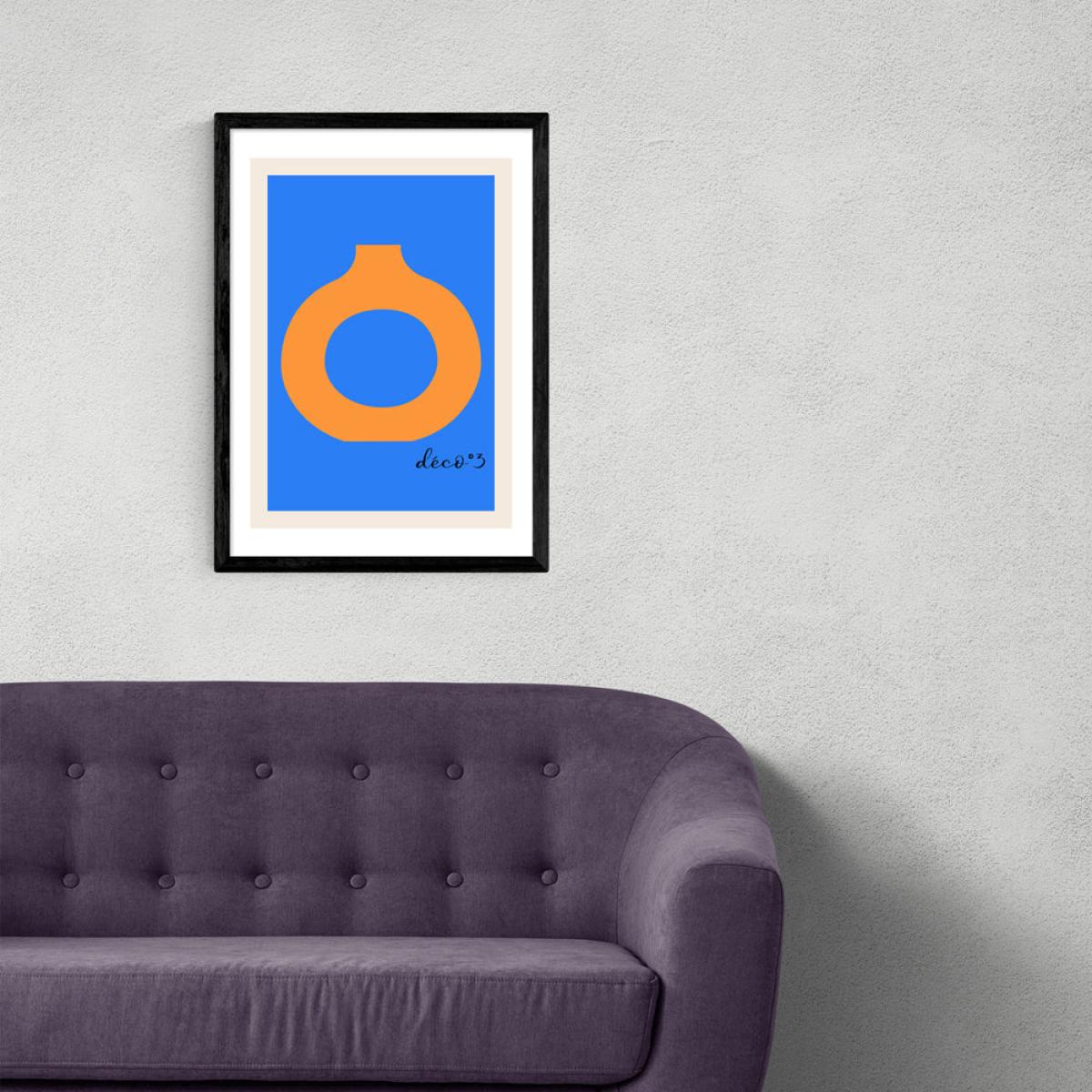 Modern Vase Deco III by Inoui - A3 Black Framed Art Print – image 2