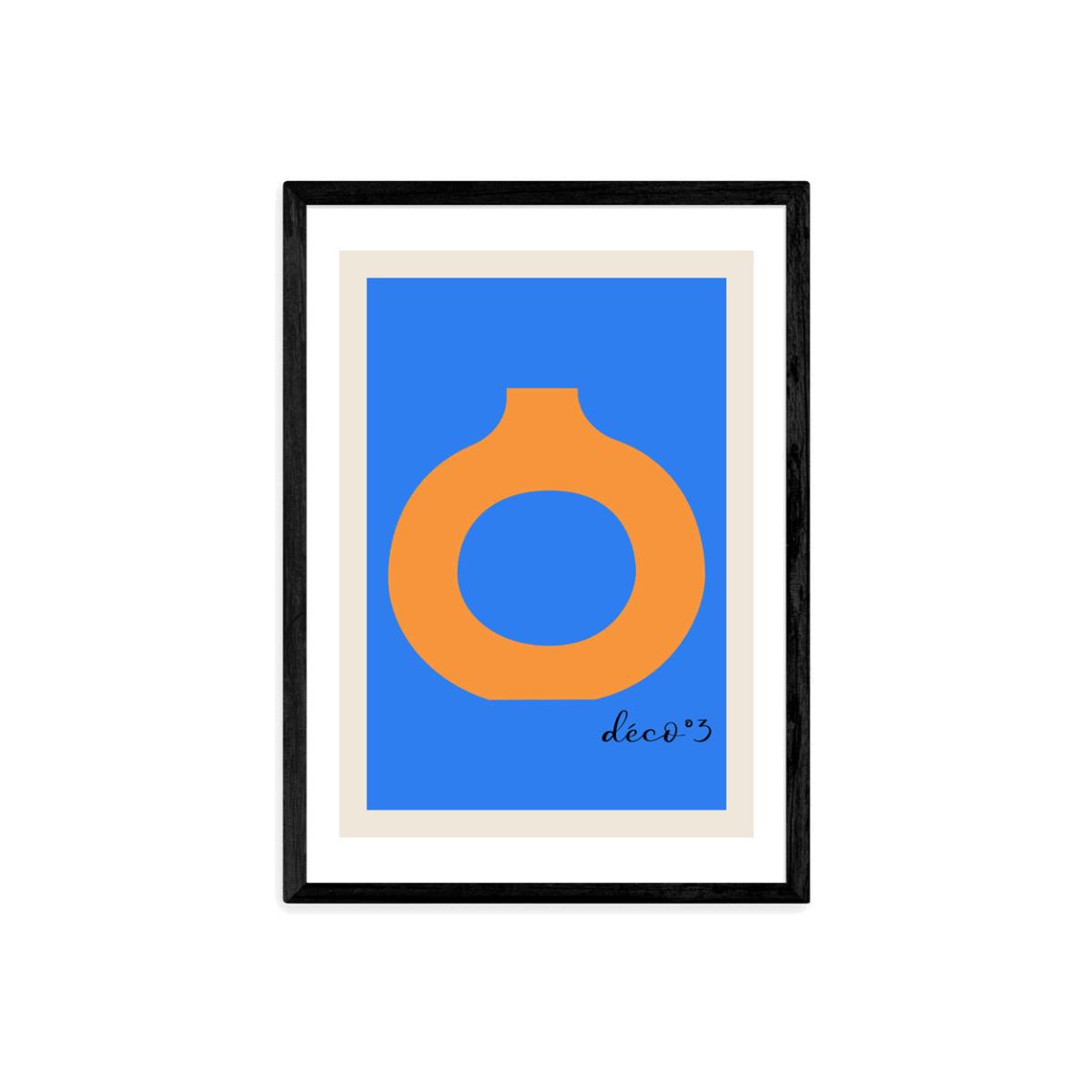 Modern Vase Deco III by Inoui - A3 Black Framed Art Print – image 1