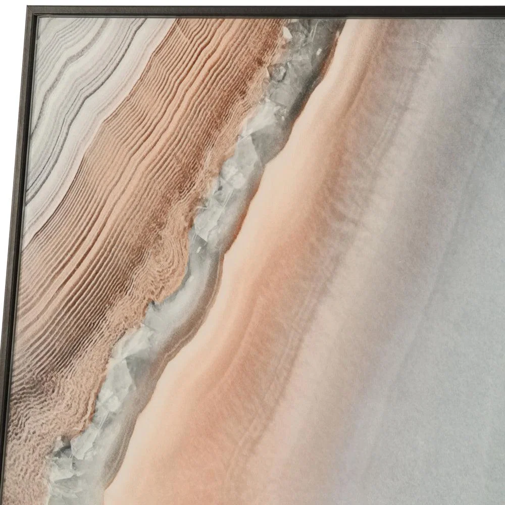 Libra Soft Pink And Blue Agate Glass Wall Art - Vertical Hanging – image 4