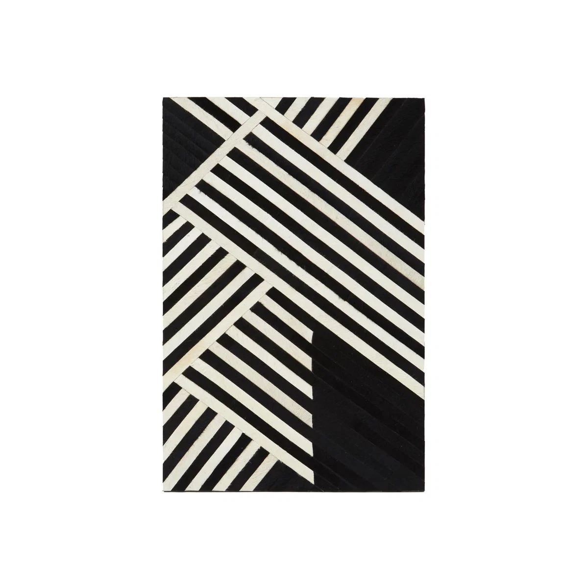 Olivia's Soft Industrial Collection - Safa Abstract Wall Art in Black & White – image 1