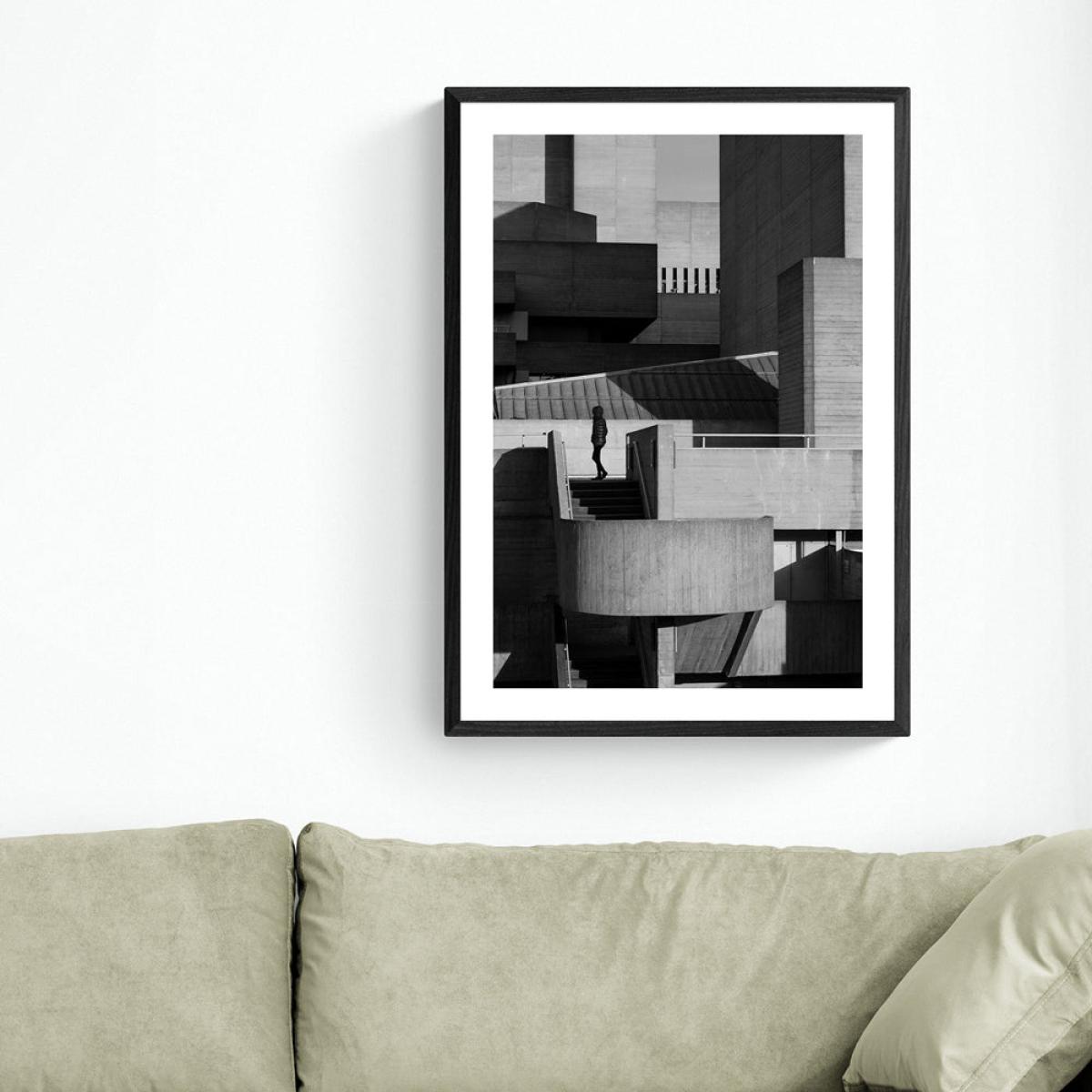 Silhouette by Anon - A1 Black Framed Art Print – image 2