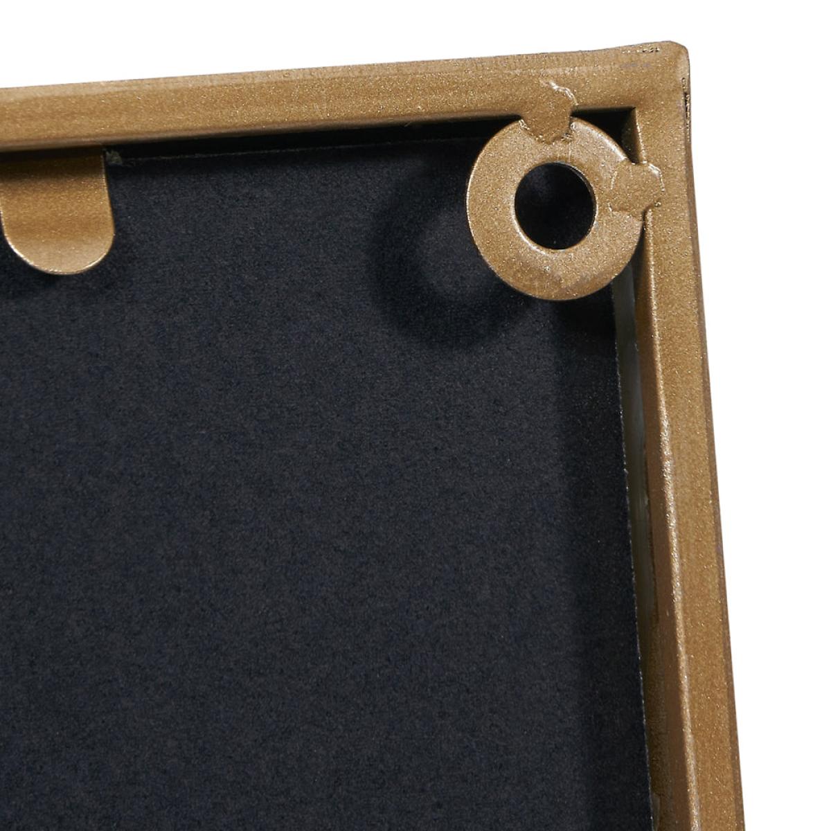 Olivia's Benny Rectangular Metal Mirrored Wall Art in Gold – image 5