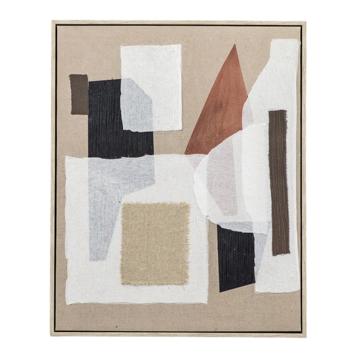 Gallery Interiors Krennic Abstract Textured Wall Art Natural – image 2