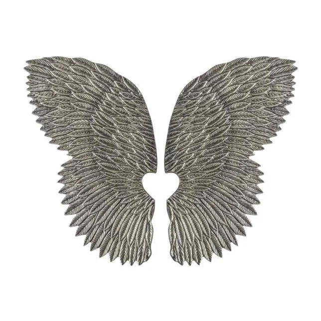 Gallery Direct Paris Wings Sculpture in White Nickel – image 1