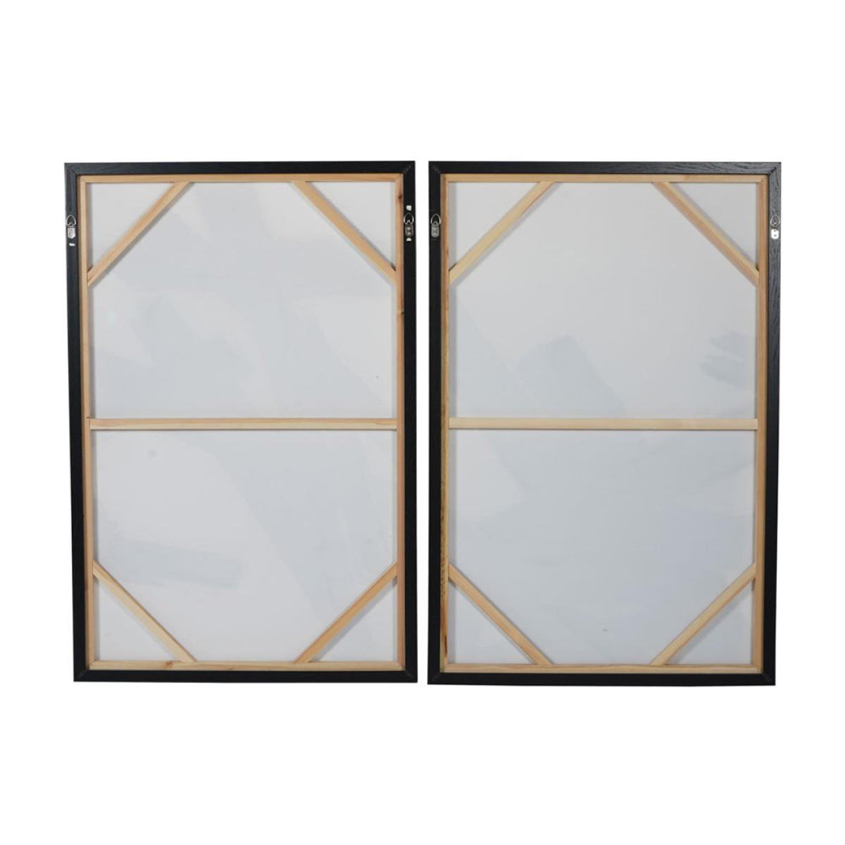 Libra Calm Neutral Collection - Set of 2 Hand Finished Impasto Brushstokes Framed Canvases – image 2