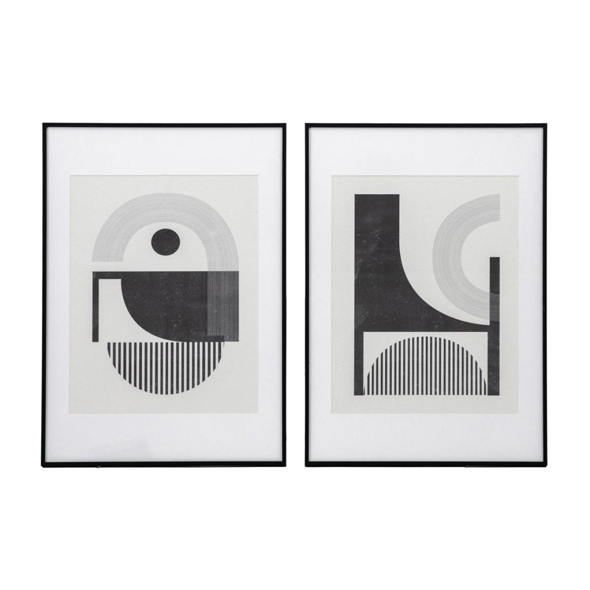 Gallery Interiors Set of 2 Edi Rotunda Framed Wall Art Multicoloured – image 1