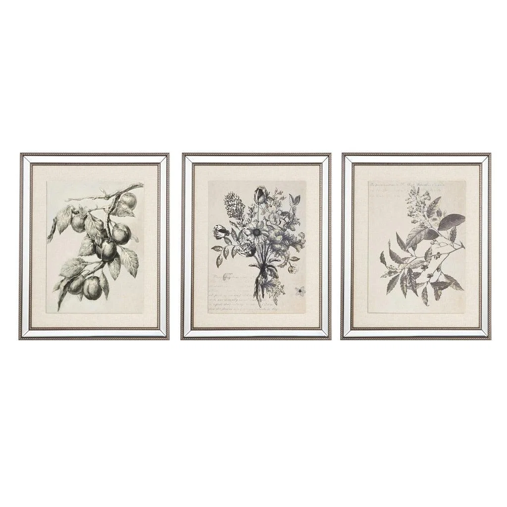 Mindy Brownes Set of 3 Prints Wall Art Grey – image 3