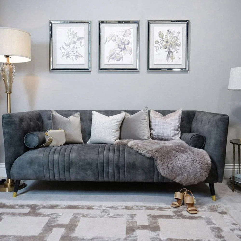 Mindy Brownes Set of 3 Prints Wall Art Grey – image 4