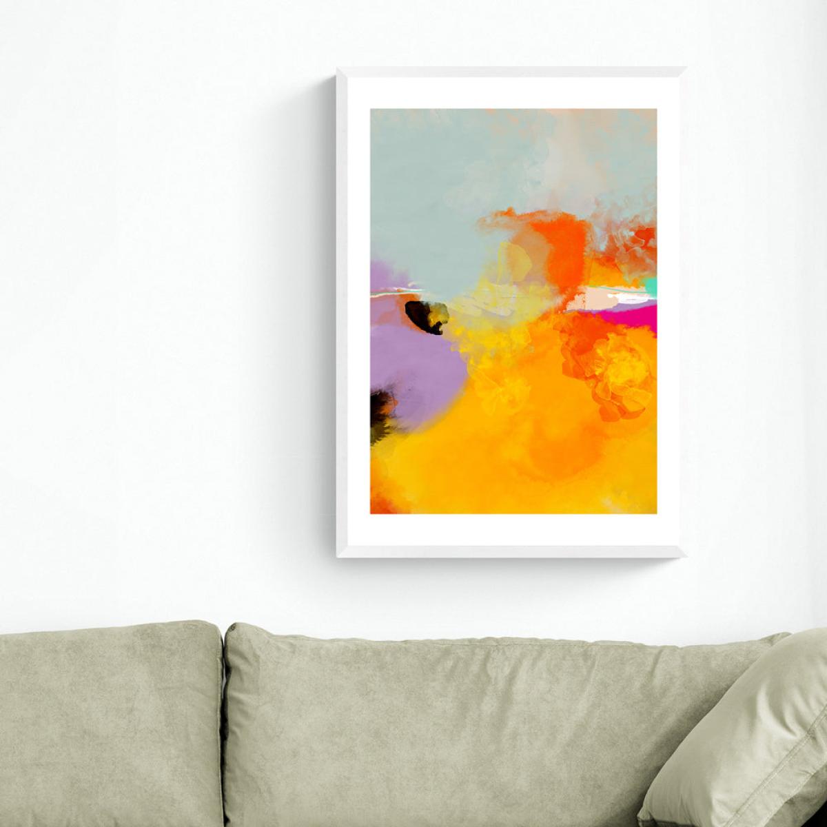 Yellow Blush (II) by Ana Rut Bre - A1 White Framed Art Print – image 2