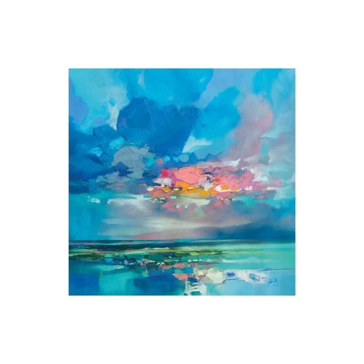 Scott Naismith Arran Blue Capped Framed Canvas With Hand Paint - 85 x 85 – image 2