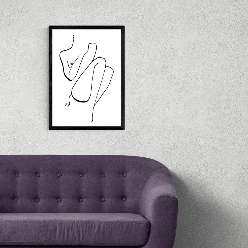 Calm by Joanna Mudrowska - A3 Black Framed Art Print