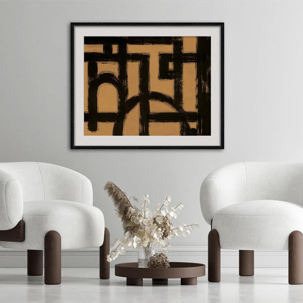 Liang & Eimil Rune Wall Art Black – image 3