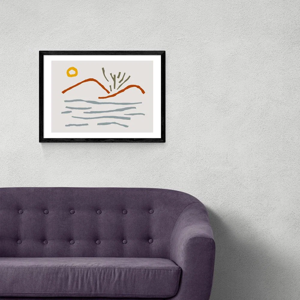 Nature Land by Dan Hobday - A3 Black Framed Art Print – image 2