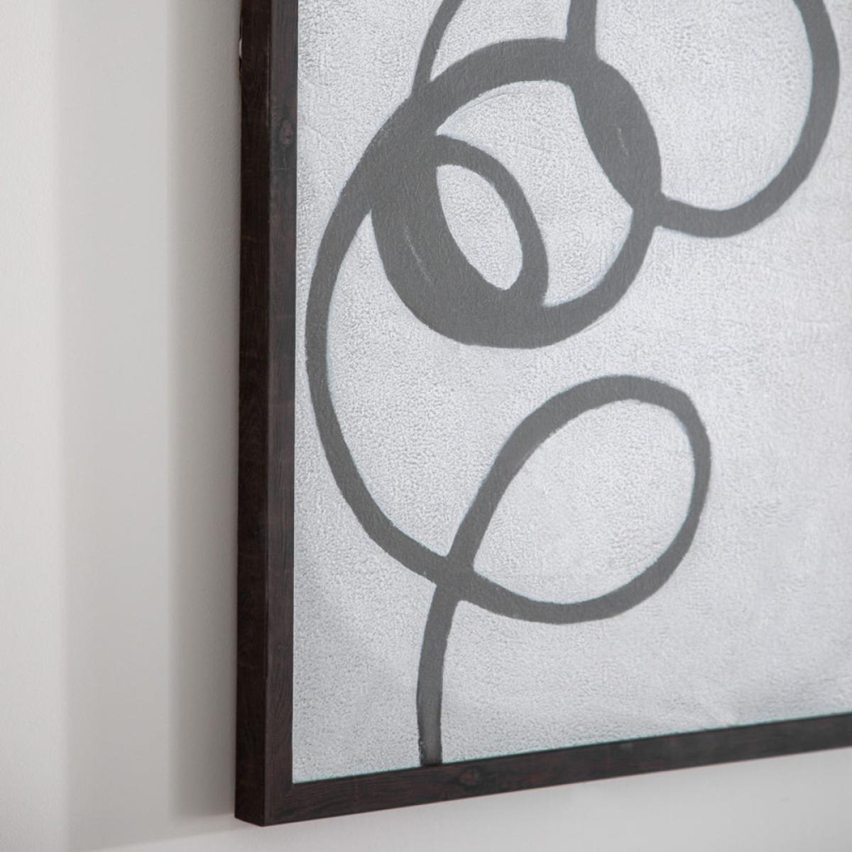 Gallery Interiors Set of 2 Wegner Ink Whirl Framed Wall Art Multicoloured – image 3