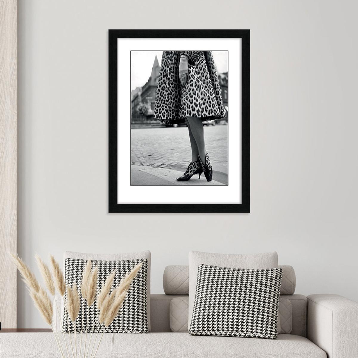The Art Group Time Life Dior Leopard Print Framed Art - 60x80cm – image 2