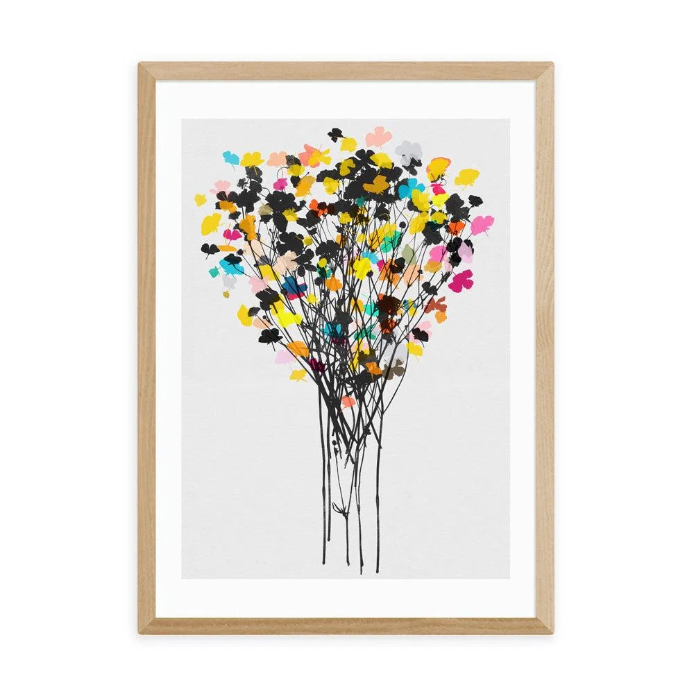 Buttercups 2 by Garima Dhawan - A3 Oak Framed Art Print – image 2